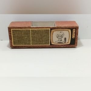 Vintage Barbie Dream House TV Doll Furniture Console Record Player 1962